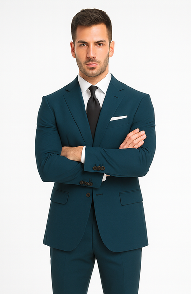 Teal Suit - Dark Teal Suit - Teal Blue Suit