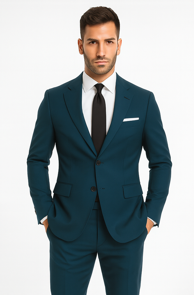 Teal Suit - Dark Teal Suit - Teal Blue Suit