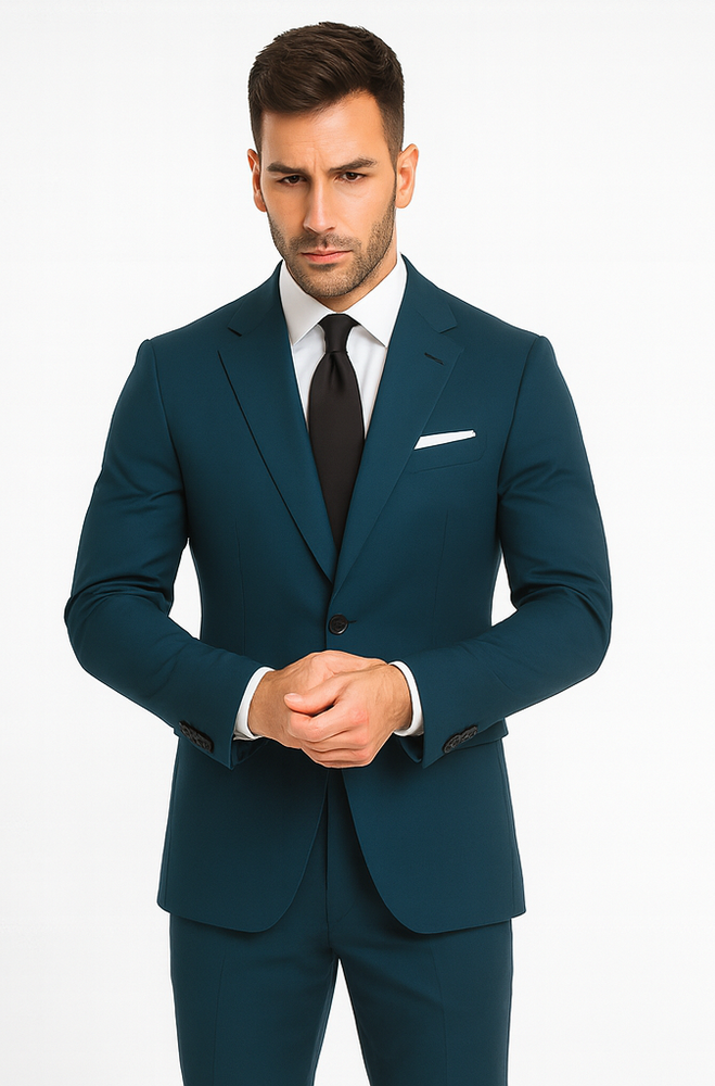 Teal Suit - Dark Teal Suit - Teal Blue Suit