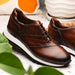 Zelli Testo Burnished Italian Calfskin Dress Sneakers in Brown