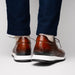 Zelli Testo Burnished Italian Calfskin Dress Sneakers in Brown