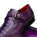 Marco Di Milano Toluca Purple Crocodile & Lizard Monk Strap