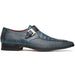 Marco Di Milano Toluca Blue/Black Crocodile & Lizard Monk Strap