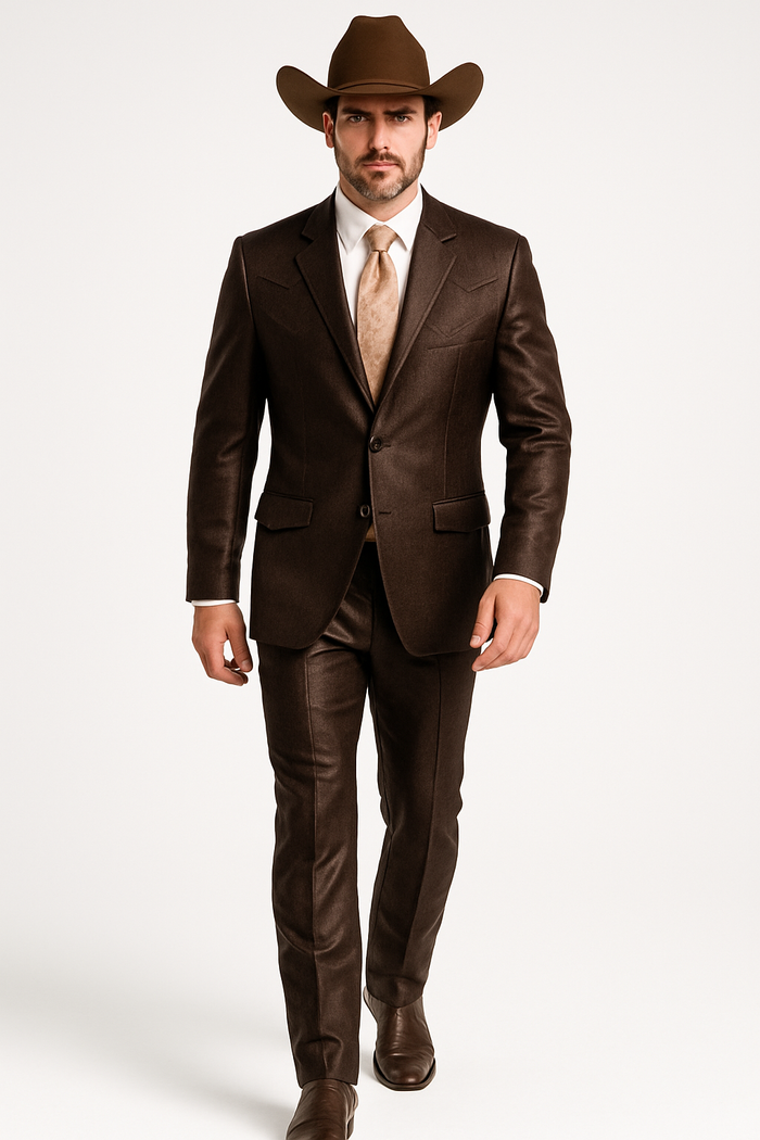 Traje Cafe Hombre - Traje Color Cafe
