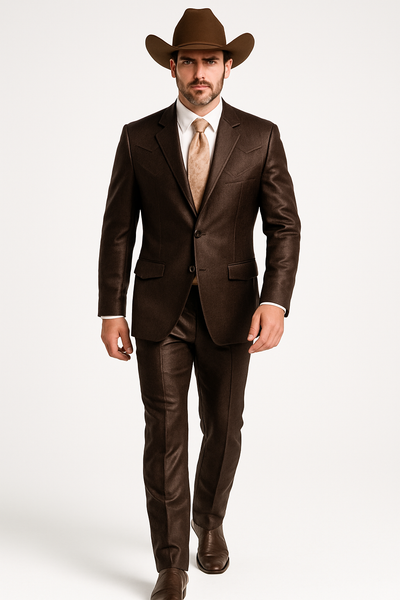 Traje Cafe Hombre - Traje Color Cafe