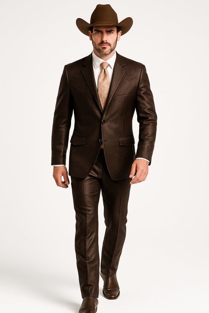 Traje Cafe Hombre - Traje Color Cafe