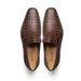 Marco Di Milano Trento Caiman Brown  Crocodile Slip-on Loafers 