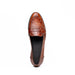 Zelli Tuscany Genuine Caiman Crocodile Penny Loafer in Cognac