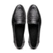 Zelli Tuscany Genuine Caiman Crocodile Penny Loafer in Black