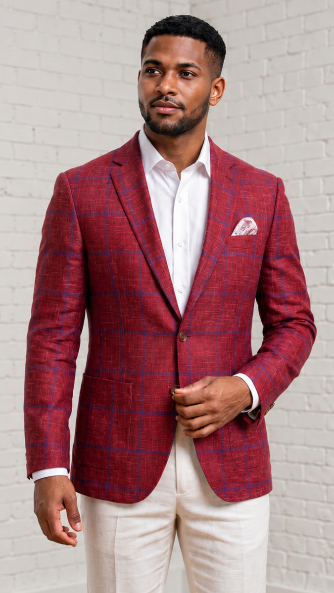 Berry Blazer Wool Sport Coat Mens Jacket