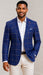 Indigo Blazer Wool Sport Coat Mens Jacket