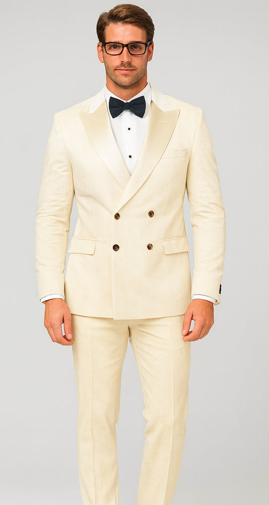 Velvet Suits - Double Breasted Suits - Slim Fit Suit Burgundy