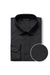 Verno Men's Slim Fit Black Dress Shirt with Spread Collar - Elegant Mensattire
