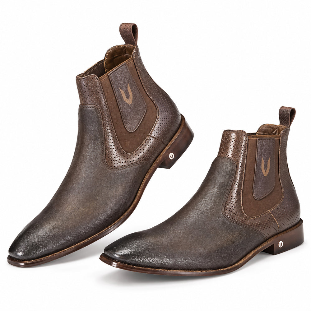 Vestigium Cat Shark Chelsea Boots Faded Brown