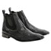 Vestigium Ostrich Leg Chelsea Boots Black - Black