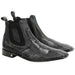 Vestigium Python Chelsea Boots Black - Black