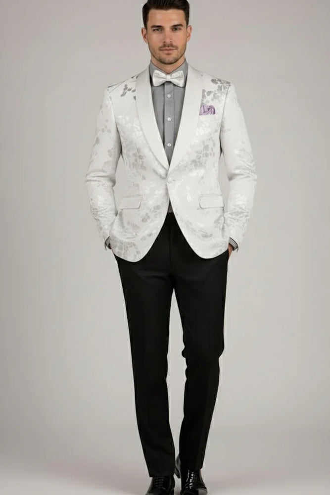 Fusion White Tuxedo Jacket