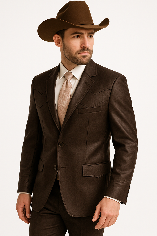 Traje Cafe Hombre - Traje Color Cafe