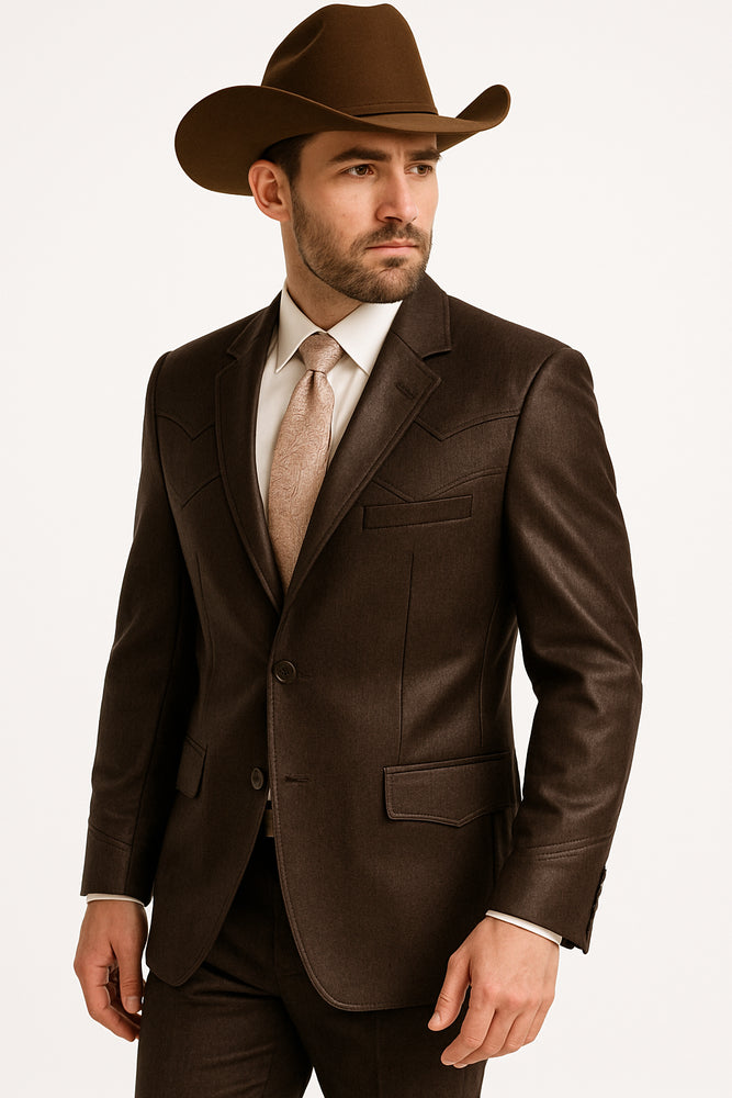 Traje Cafe Hombre - Traje Color Cafe