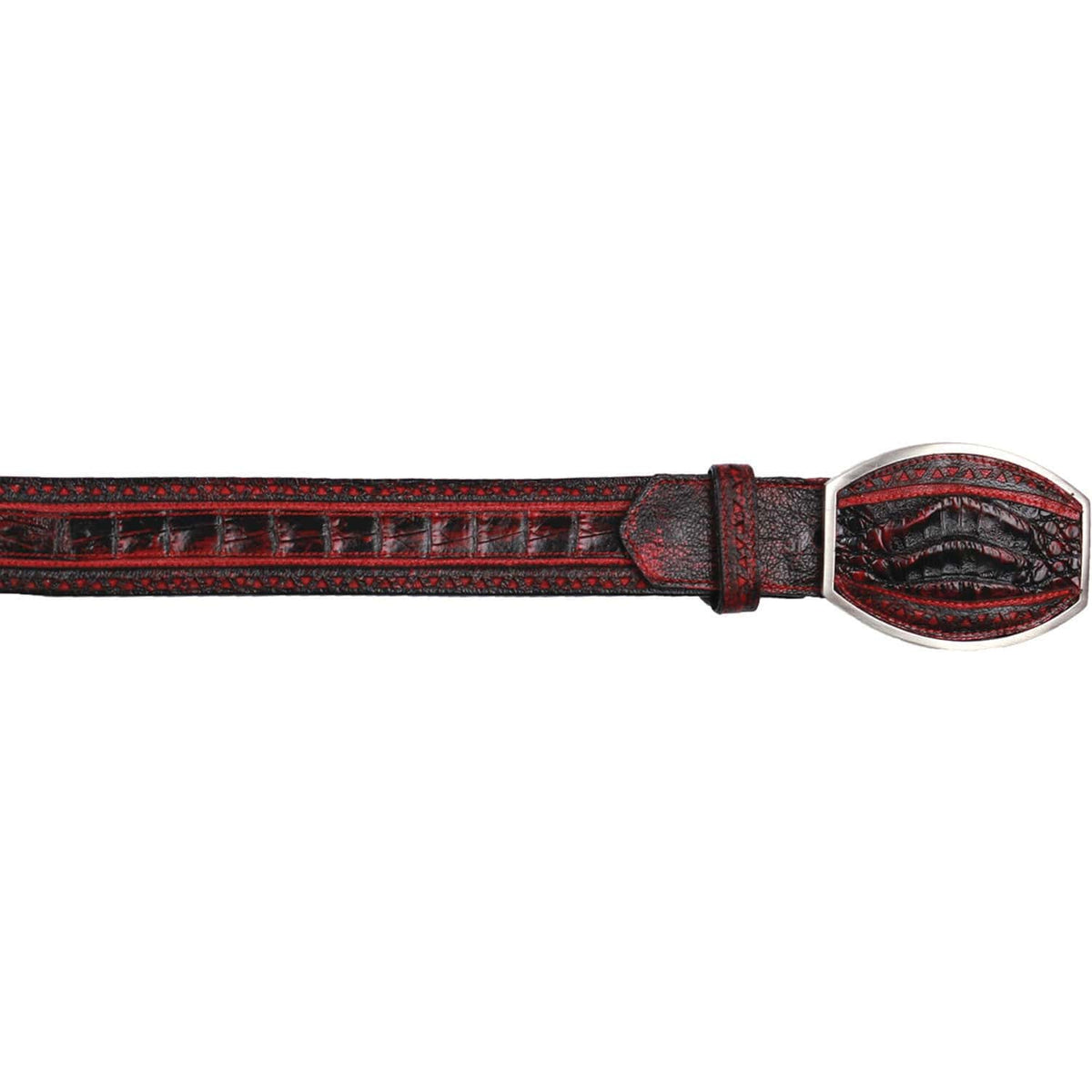 Men's Wild West Python Laser Design Casual Belt 2C24U5749 main image 0
