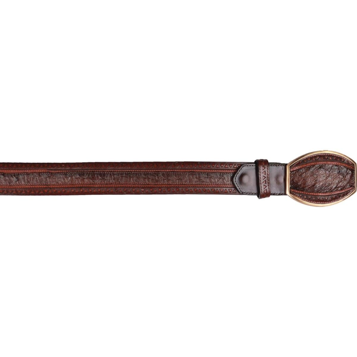 Men's Wild West Genuine Leather Laser Design Casual Belt 2C11UH6350 main image 1