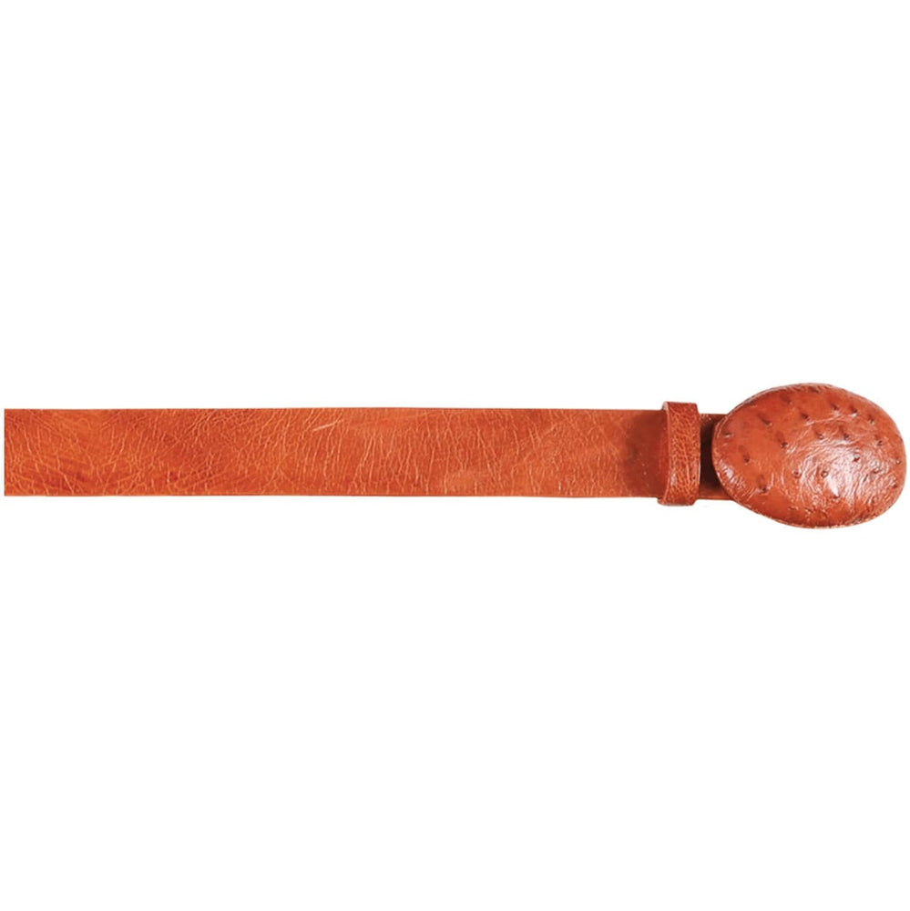 Wild West Boots Belts 32 Men's Wild West Smooth Ostrich Cowboy Belt 2C110403