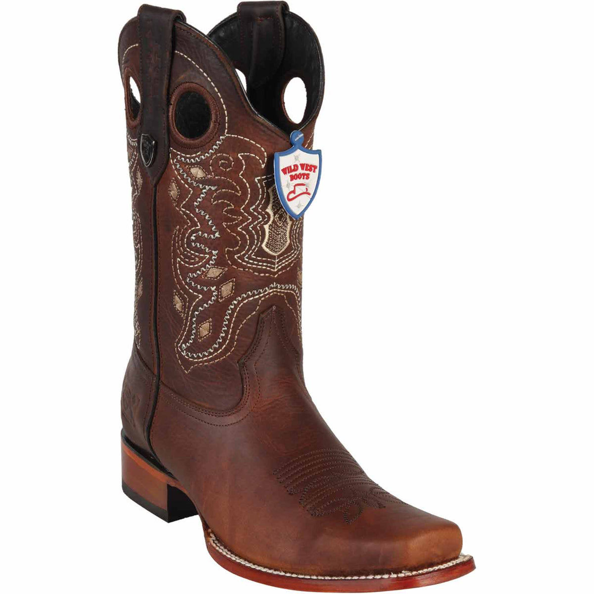 Men's Wild West Genuine Leather Rodeo Toe Boots 281TC38 main image 1