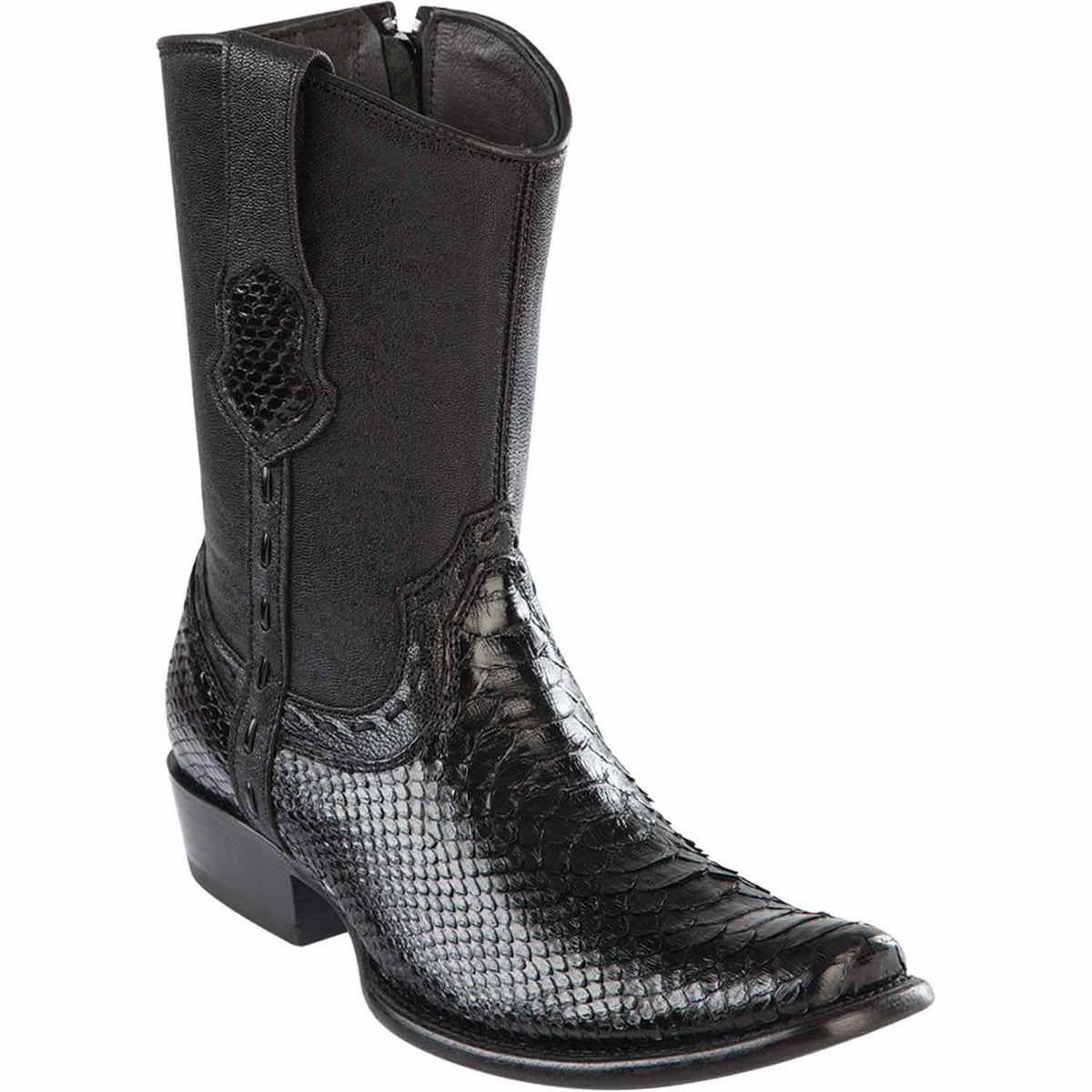 Men's Wild West Python Skin Dubai Toe Short Boots 279B57 — Menssuitsatlanta