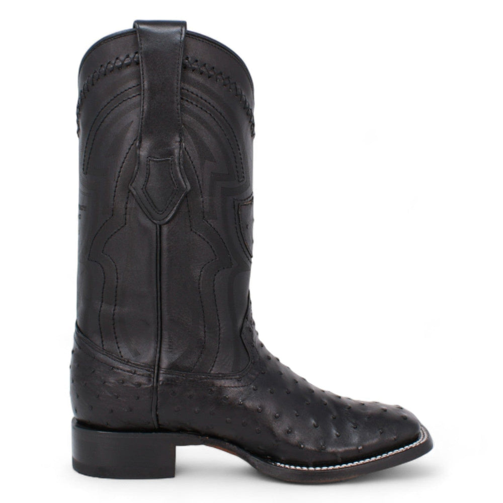 Men's Wild West Ostrich Skin Ranch Toe Boots 2824L03