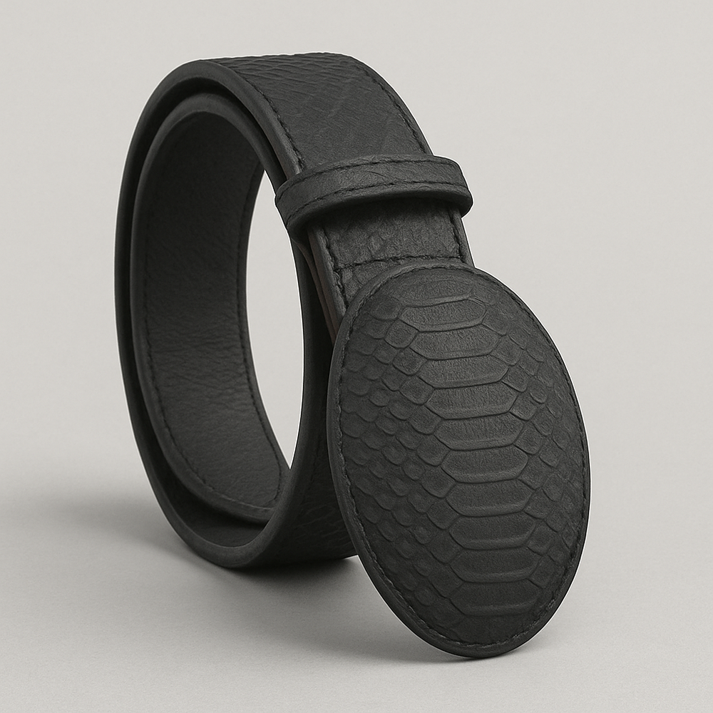 Men's Wild West Python Skin Cowboy Belt 2C11N5705