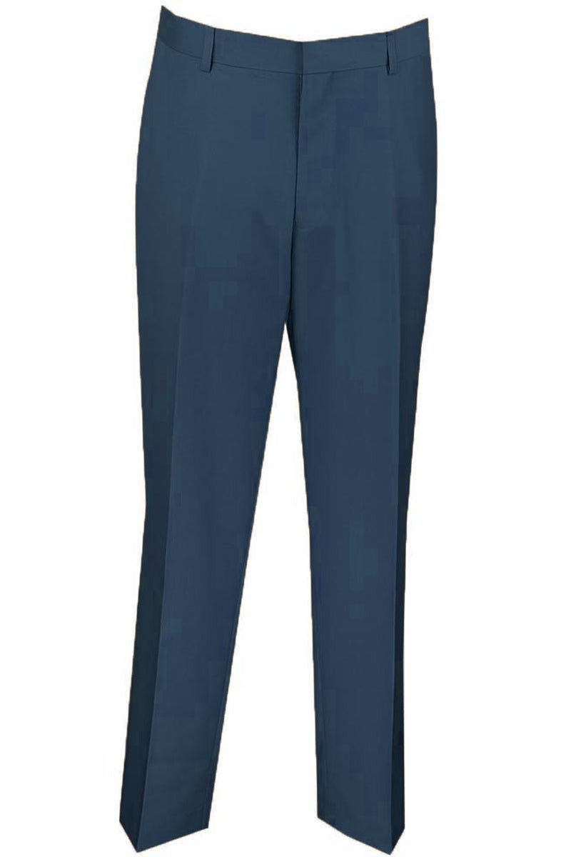 Mens Modern Fit Flat Front Dress Slacks in Brown main image 0