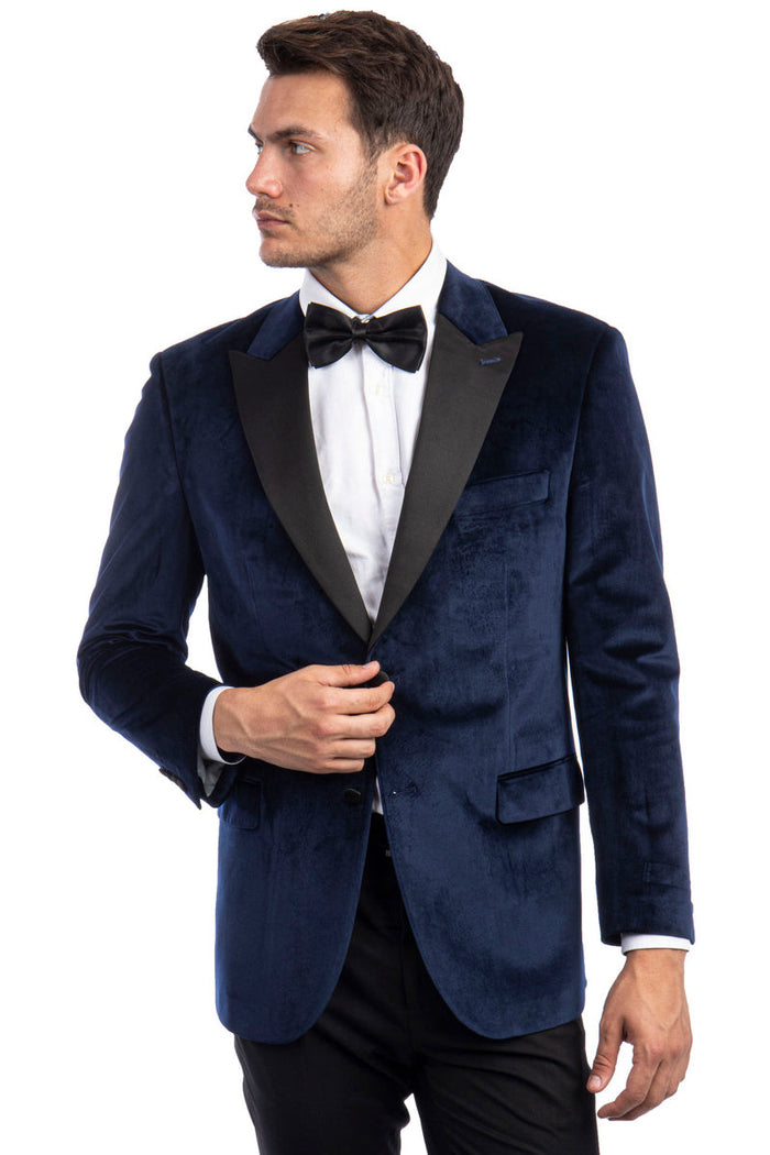 Men's Classic Red Velvet Blazer from Tazzio Suits