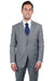 Men's Grey Suit Three Piece Set by Stacy Adams - Wedding - Prom