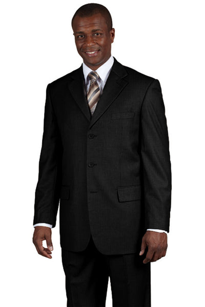 Mens Black Wool Overcoat