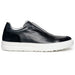 Zelli Spettacolare Calfskin & Suede Slip-On Sneakers in Black