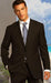 2 Button Color Brown With Pinsripe Men's Suit Classic Fit 2 Piece Suits - Two piece Business suits Suit Athletic Cut mensusa