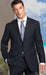 2 Button Color Charcoal With Pinsripe Men's Suit Classic Fit 2 Piece Suits - Two piece Business suits Suit Athletic Cut mensusa