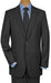 2 Button Super 150's Luxury Gray Shadow Stripe ~ Pinstripe 2 Piece Suits - Two piece Business suits Suit mensusa