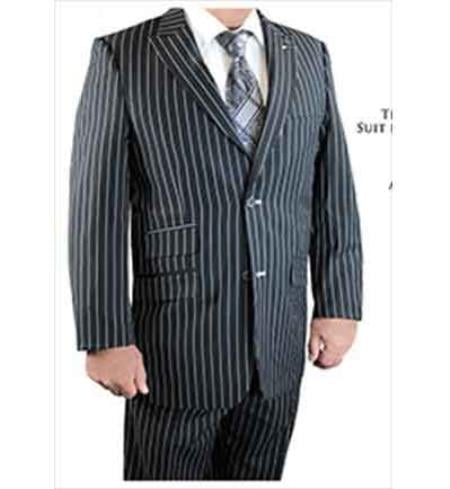 Black and Gold Stripe Suits - Vested Suits main image 0