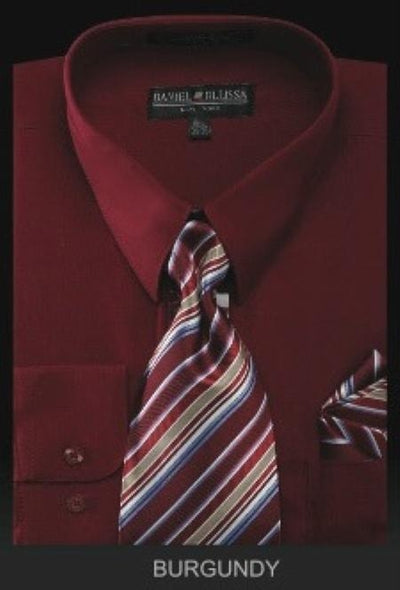Affordable Clearance Cheap Mens Dress Shirt Sale Online Trendy - PREMIUM TIE - Burgundy ~ Maroon ~ Wine Color Men's Dress Shirt mensusa