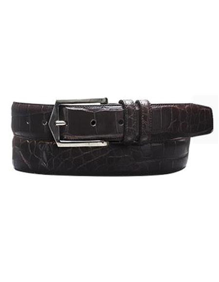 Cinto Vaquero Negro All-Over Genuine  World Best Alligator ~ Gator Skinr Black -  Cinturon De Cocodrilo main image 1