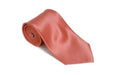 Apricotpink 100% Silk Solid Necktie With Handkerchief Buy 10 of same color Tie For $25 Each-Men's Neck Ties - Mens Dress Tie - Trendy Mens Ties mensusa