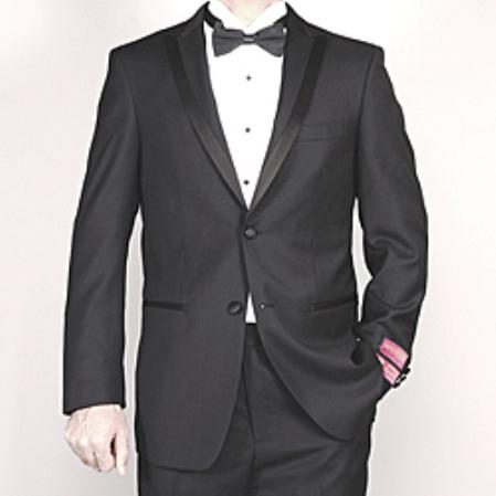Authentic Statement Brand Men's Black Tuxedo - High End Suits - High Q ...