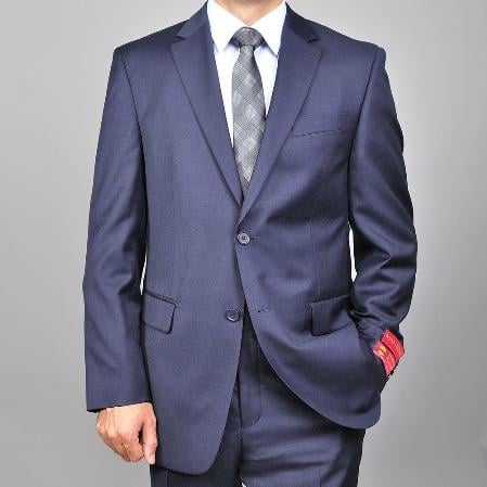 Authentic Statement Brand Men's Dark Navy Blue Suit For Men 2-button S ...