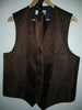 BROWN DRESS TUXEDO WEDDING Vest ~ Waistcoat ~ Waist coat & TIE SET Buy 10 of same color Tie For $25 Each - Men's Neck Ties - Mens Dress Tie - Trendy Mens Ties mensusa