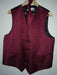 BURGANDY DRESS TUXEDO WEEDING Vest ~ Waistcoat ~ Waist coat & TIE SET Buy 10 of same color Tie For $25 Each - Men's Neck Ties - Mens Dress Tie - Trendy Mens Ties mensusa