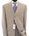 Beige/Tan- Beige Business premier quality Three buttons style italian fabric 100% Worsted Higher Quali - mensusa