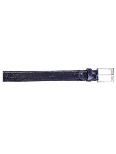 Men's Authentic Genuine Skin Italian Pasta Genuine Lizard Navy Belt