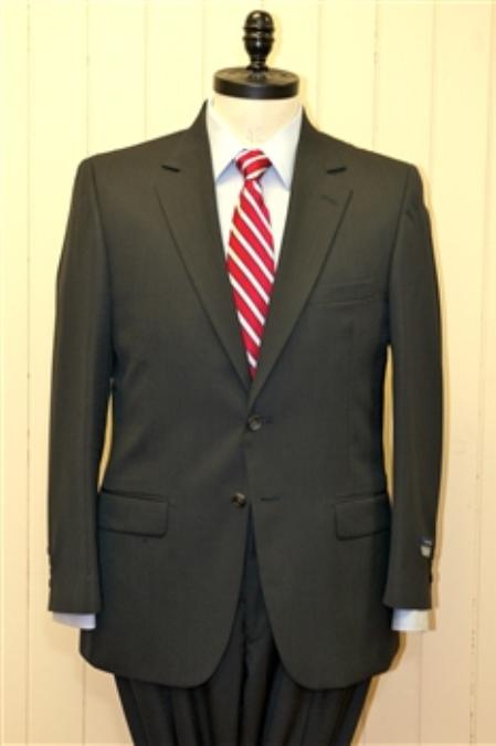 Big & Tall XL Men's 2 Button Wool Suit in 6 colors mensusa