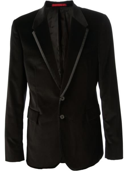 Velvet Blazer - Mens Velvet Jacket Mens Black Cotton velour Jacket